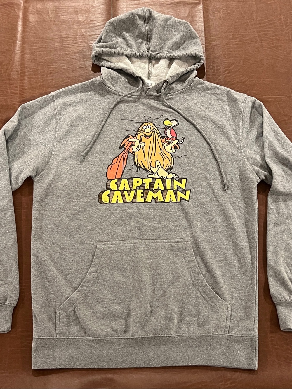 Captain Caveman Hoodie Sweatshirt - Size Medium